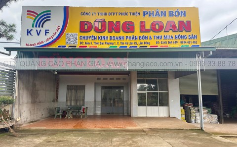 Lắp Đặt Bảng Hiệu Alu Phân Bón Tại Xã Tân Hà Lâm Hà
