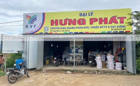 Lắp Đặt Chuỗi Bảng Hiệu Đại Lí Phân Bón Đắk Lắk - Gia Lai - Kon Tum