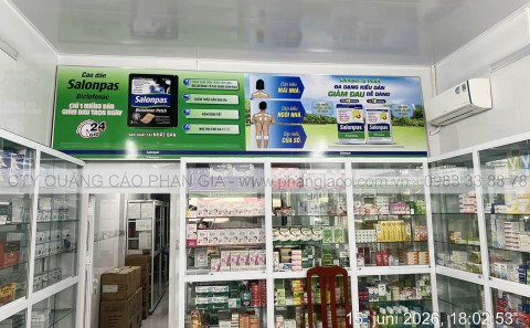Sản Xuất & Lắp Đặt Pano Nóc Tủ Nhà Thuốc Tây