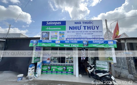 Lắp Đặt Chuỗi Bảng Hiệu Quảng Cáo Tôn Decal An Giang