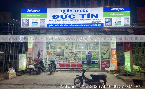 Lắp Đặt Hộp Đèn Bảng Hiệu Quảng Cáo Nhà Thuốc Tây