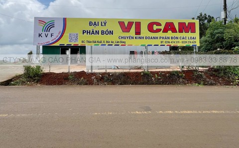 Lắp Đặt Chuỗi Bảng Hiệu Quảng Cáo Tole Decal Cửa Hàng Vật Tư Nông Nghiệp Tại Đắk Nông