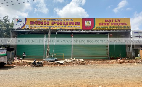 Thi Công Bảng Hiệu Nhôm Chữ Mica Đại Lí Phân Bón Tại Đắk R'Lấp