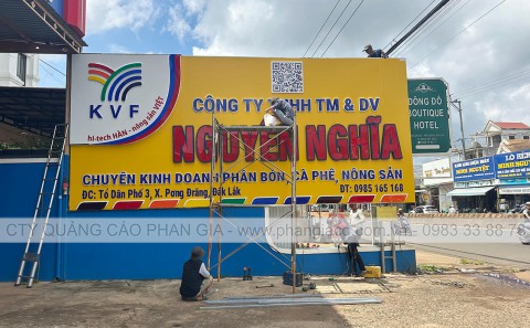 Lắp Đắt Bảng Quảng Cáo Nhôm Chữ Mica Nhà Phân Phối Phân Bón Tại Pơng Đrang, Đắk Lắk