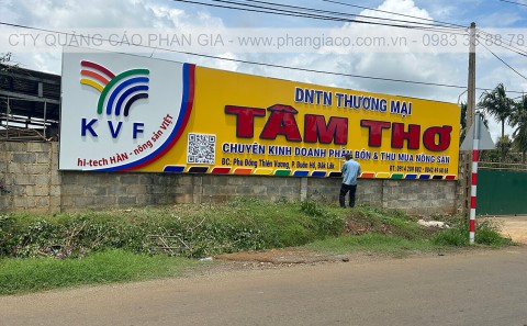 Lắp Đặt Bảng Hiệu Alu Nhà Phân Phối Phân Bón Tại Buôn Hồ