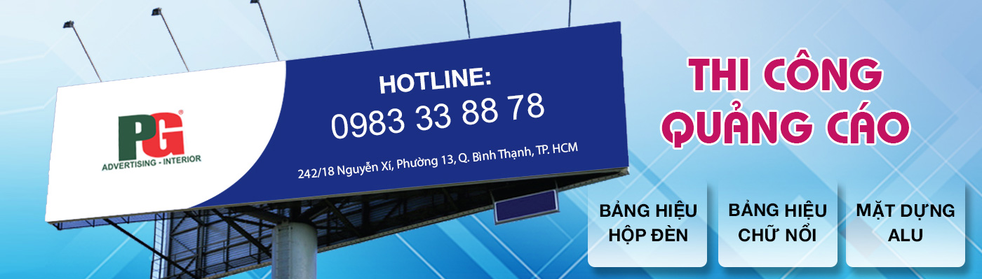 Thiết kế, thi công bản hiệu quảng cáo